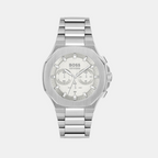 Boss Tonneau Silver Chronograph watch