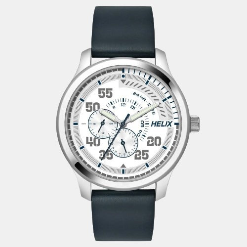 Helix Round White Analog watch