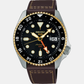 5 Sports Automatic Men Brown Dial Analog Leather Watch SSK036K1