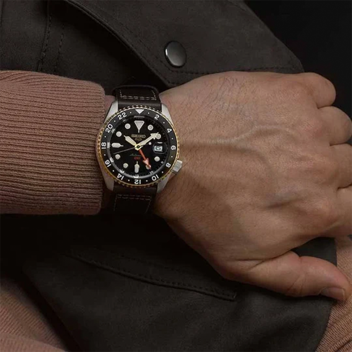 Seiko Stainless Steel Round watch