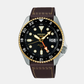 5 Sports Automatic Men Brown Dial Analog Leather Watch SSK036K1