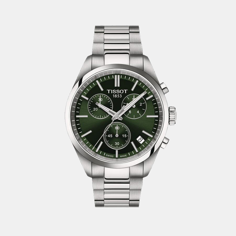 Tissot Round Green Chronograph watch