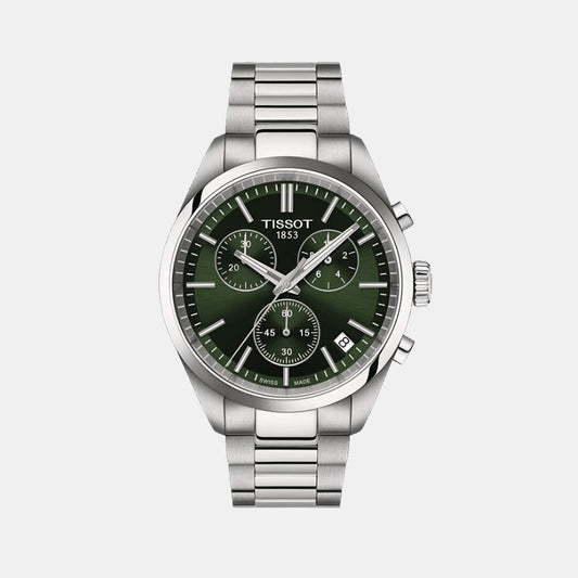 PR 100 Chronograph Men Green Stainless Steel Watch T1504171109100