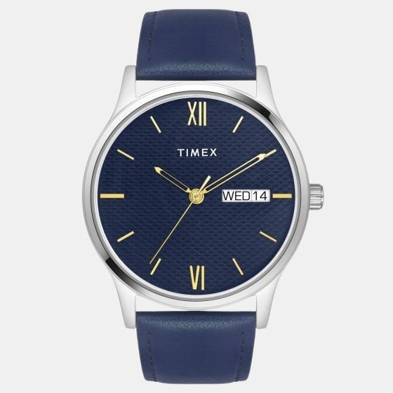 Timex Round Blue Analog watch