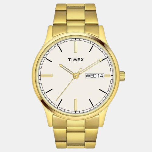 Male White Analog Stainless Steel Watch TW0TG8313