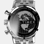 Timex Men Round Silver watch