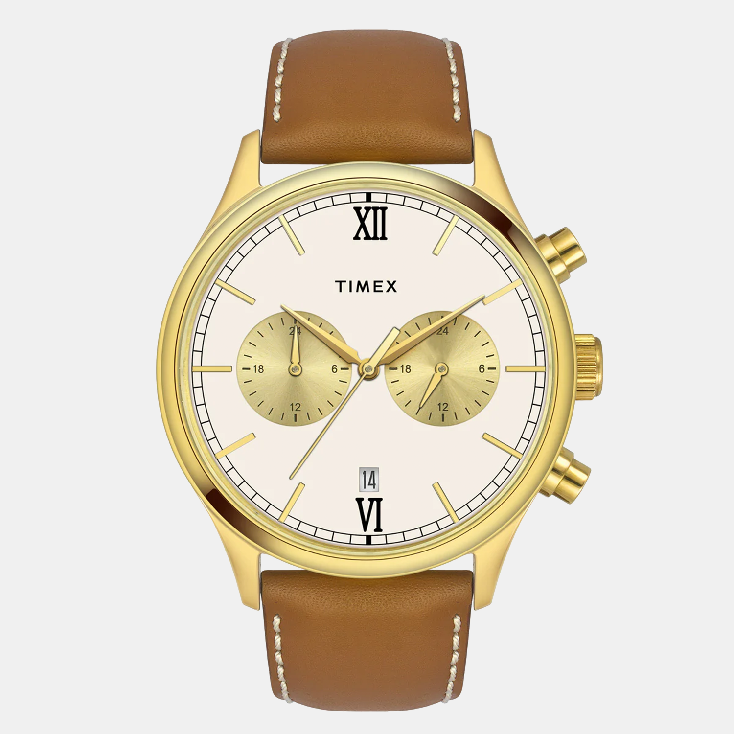 Timex Round Beige Analog watch
