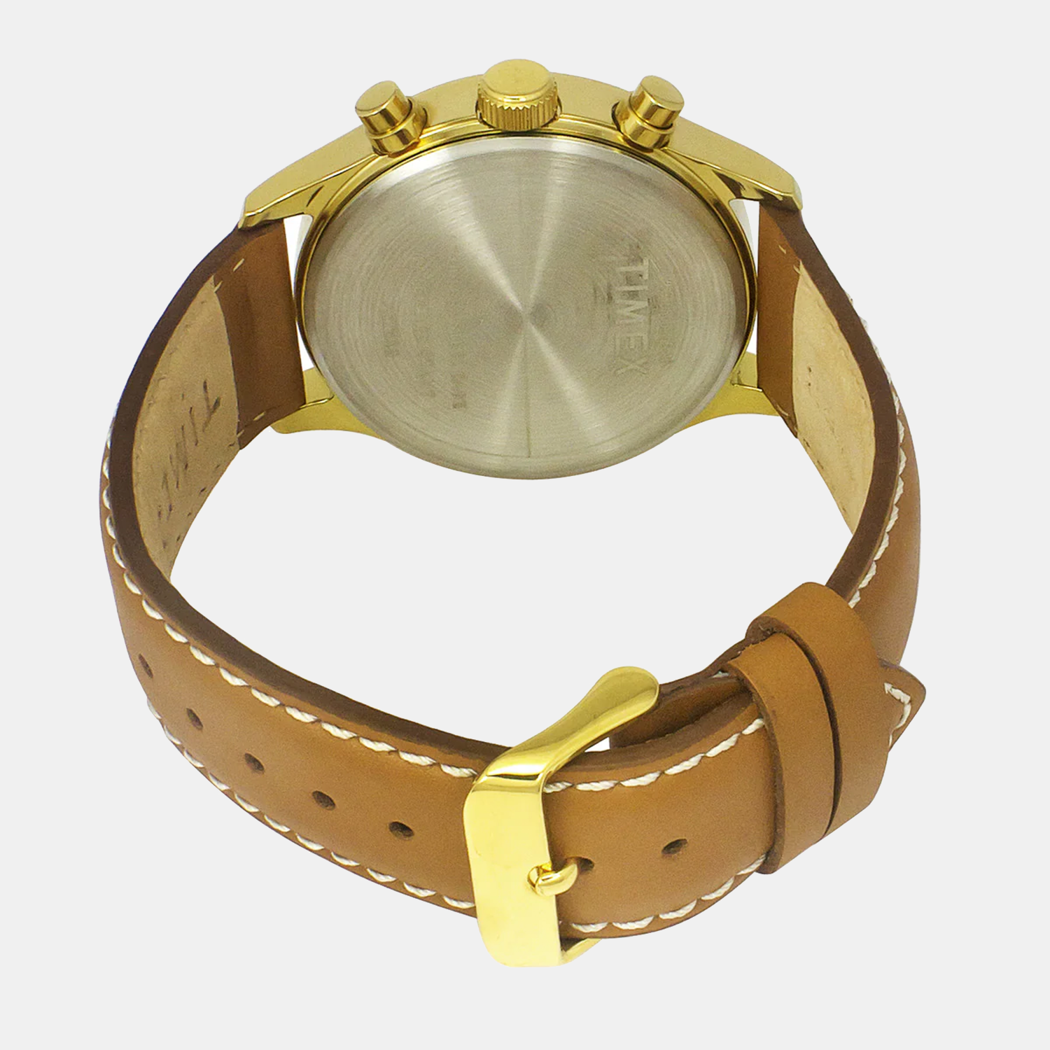 Timex Men Round Beige watch