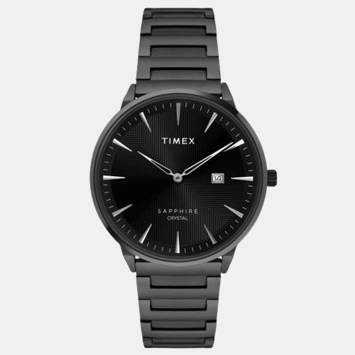 Male Black Analog Stainless Steel Watch TWEG21906