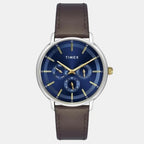 Timex Round Blue Chronograph watch