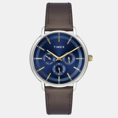 Timex Round Blue Chronograph watch