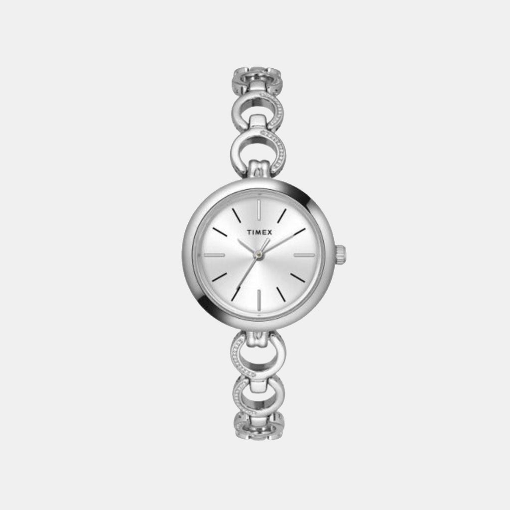 Timex Round Silver Analog watch