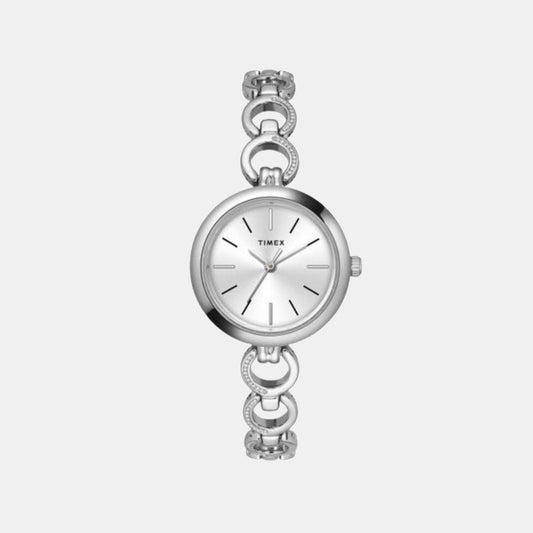 Women's Silver Analog Stainless Steel Watch TWEL11432