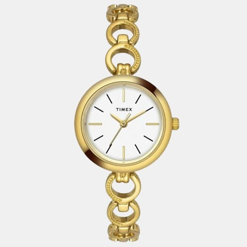 Female Gold Analog Stainless Steel Watch TWEL11433