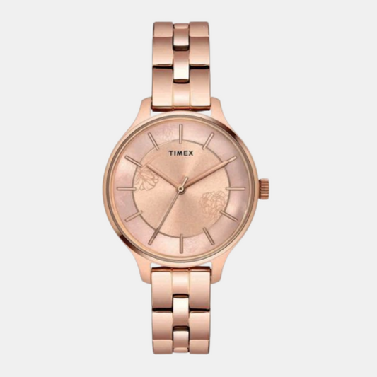 Female Pink Analog Stainless Steel Watch TWEL14808