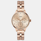 Female Rose Gold Analog Brass Watch TWEL14814