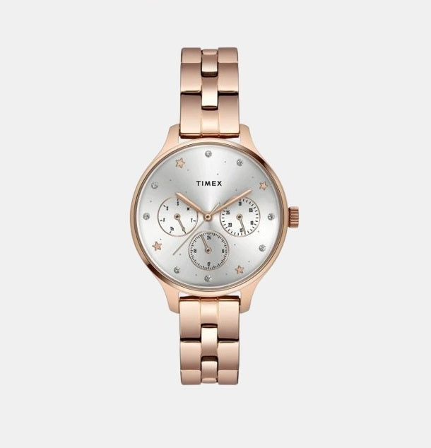 Timex Round Grey Chronograph watch