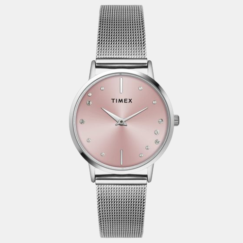 Female Pink Analog Brass Watch TWEL15600
