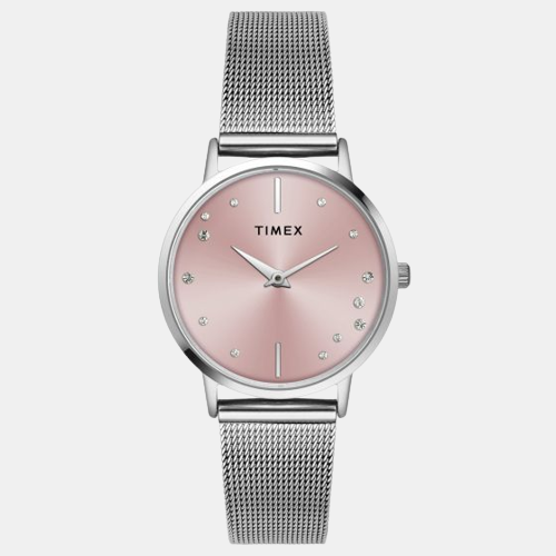 Timex Round Pink Analog watch