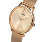 Women's Rose Gold Analog Brass Watch TWEL15602