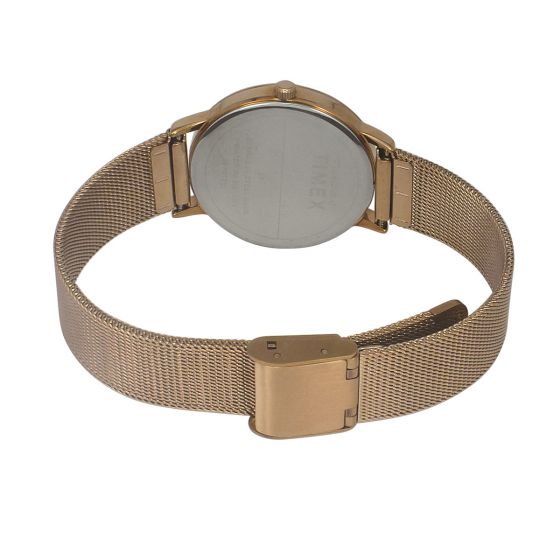 Timex Women Round Rose Gold watch