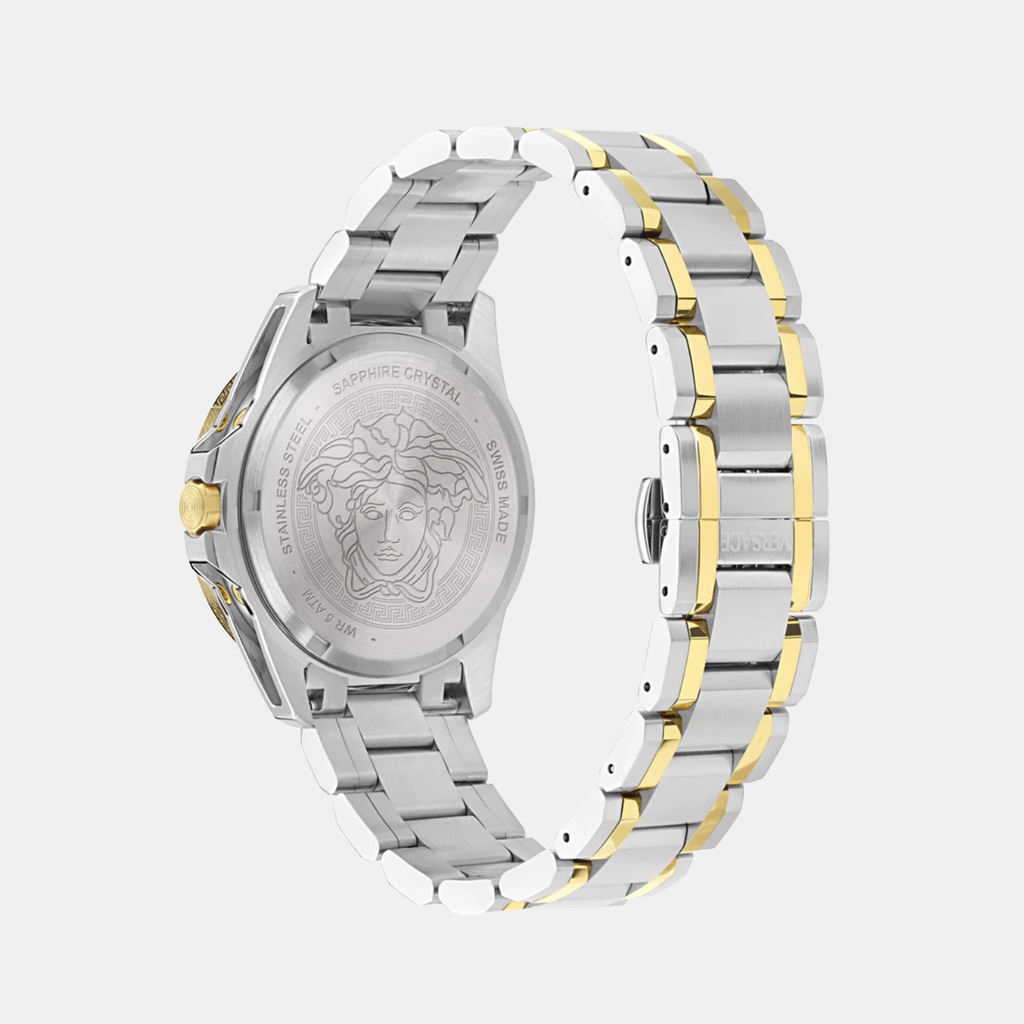 V-Galaxy Moonphase Men Quartz Green Dial Multi-Function Stainless Steel Watch VE0K00325