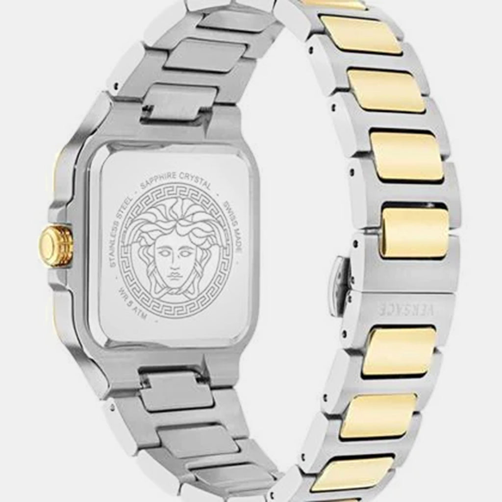 Greca Men Quartz Green Dial Analog Stainless Steel Watch VE9Y00426