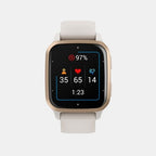 Male Peach Gold Digital VENU SQ 2 Silicon Smart Watch 010-02700-81