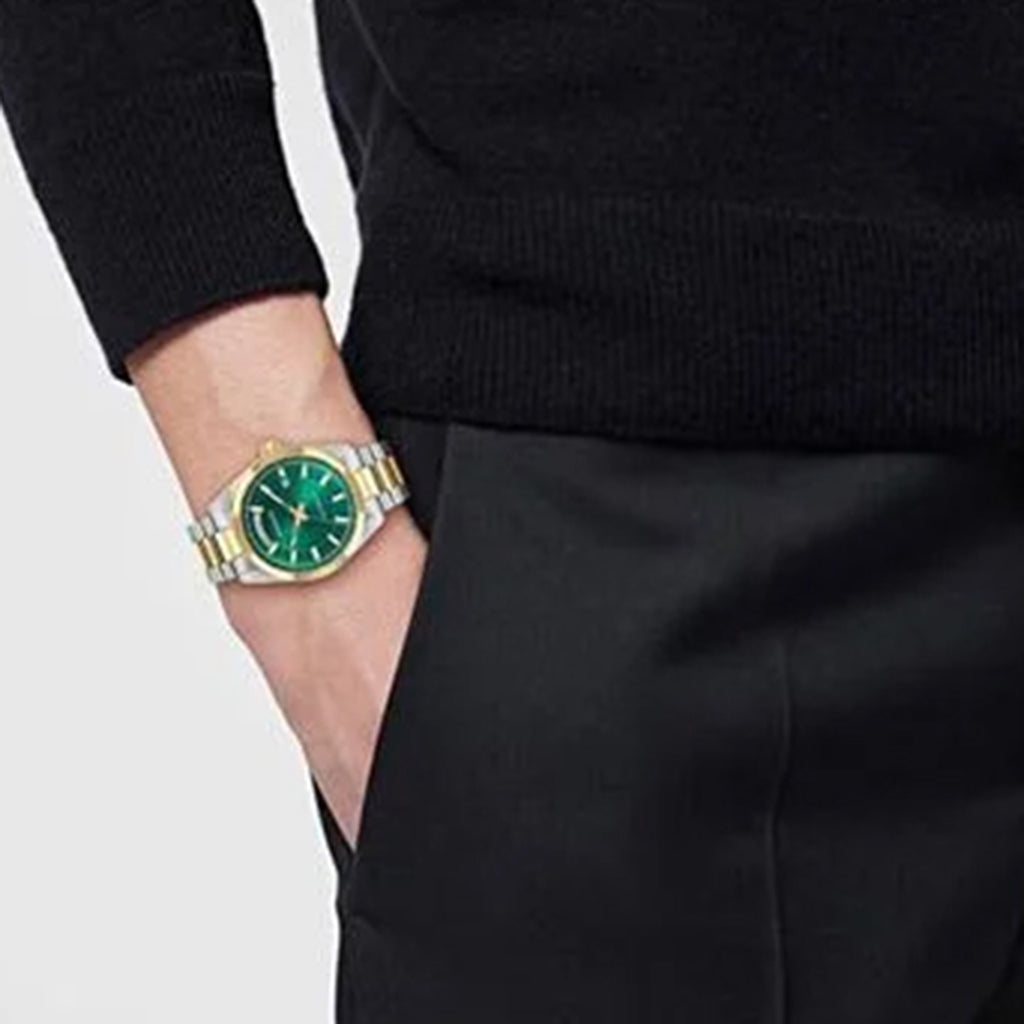 Millenyium Men Automatic Green Dial Analog Stainless Steel Watch VEY000326