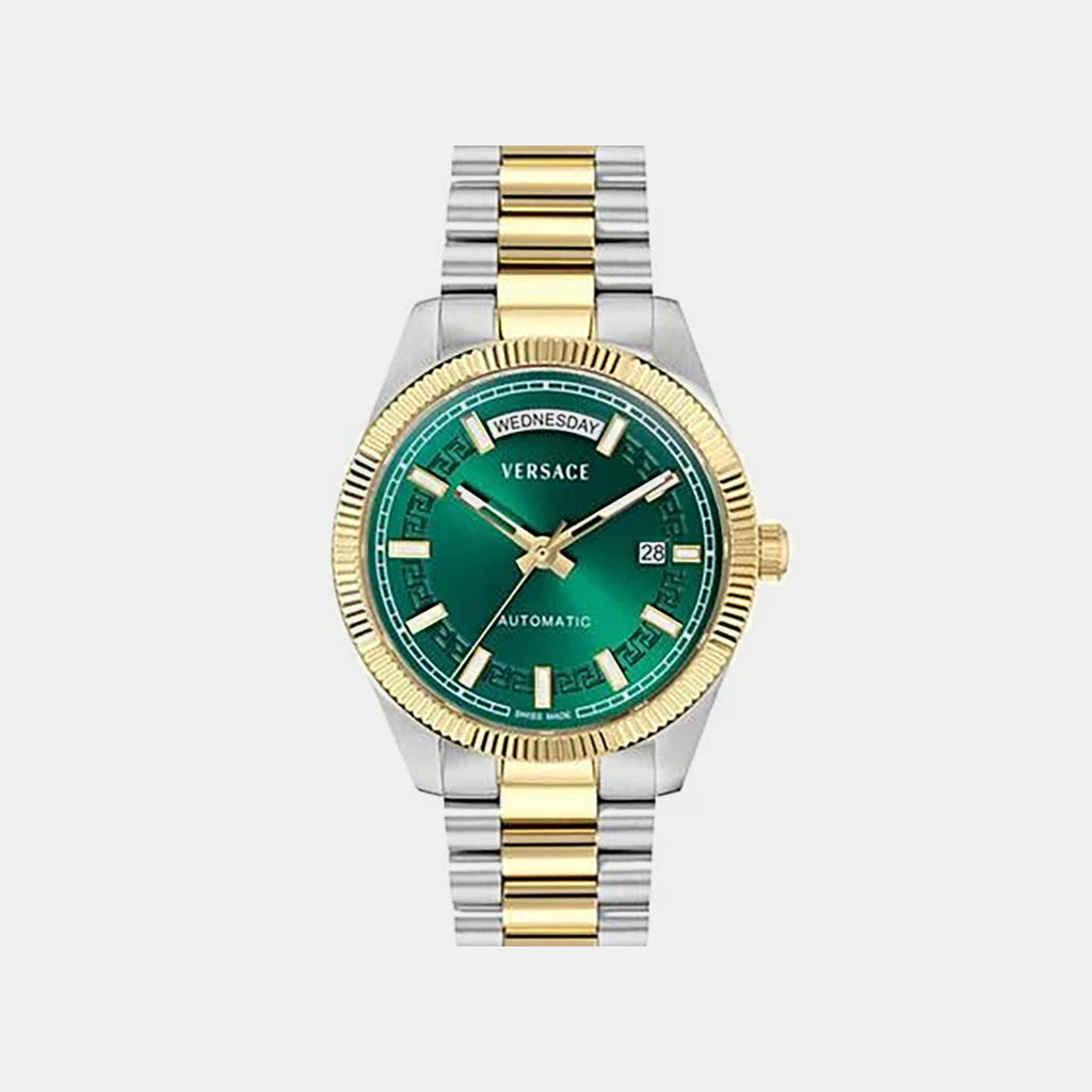 Millenyium Men Automatic Green Dial Analog Stainless Steel Watch VEY000326