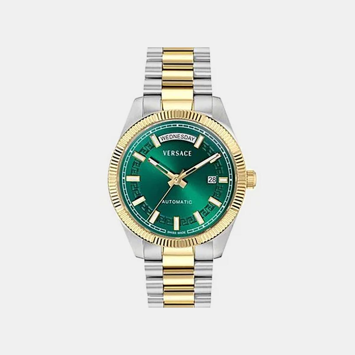 Millenyium Men Automatic Green Dial Analog Stainless Steel Watch VEY000326