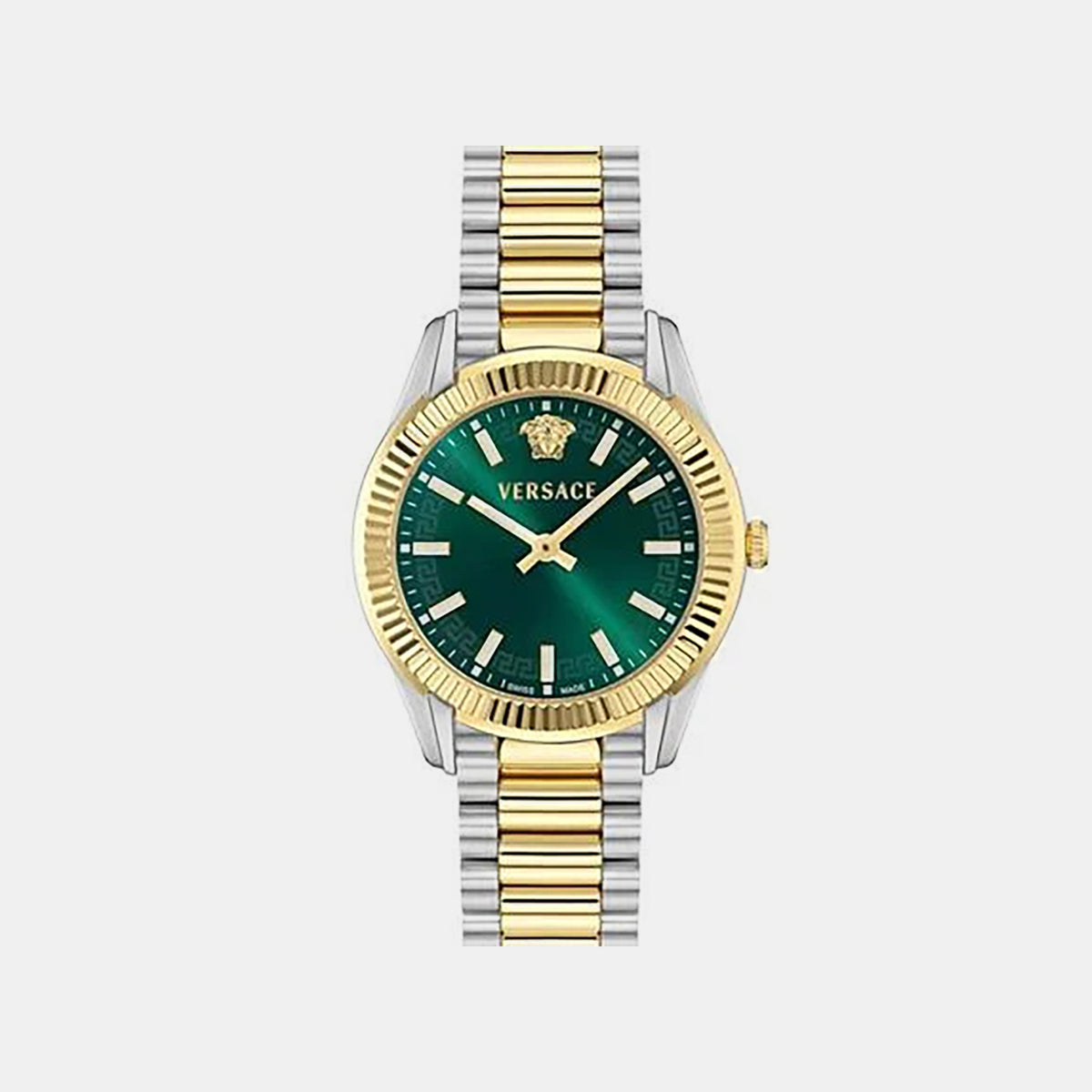 Apodis Women Quartz Green Dial Analog Stainless Steel Watch VEYZ00426