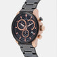 Refined Black Analog Male Stainless Steel Watch 7011M-M3404