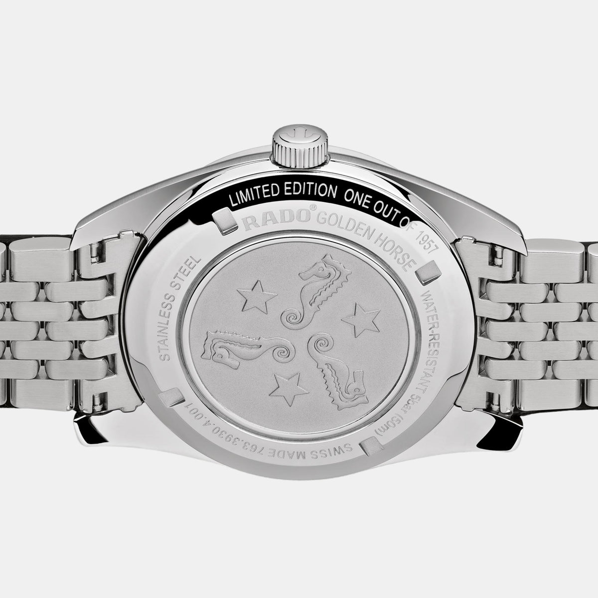 Golden Horse Limited Edition Men Automatic Green Dial Analog Stainless Steel Watch R33930313