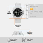 Diesel 44 mm White LCD watch