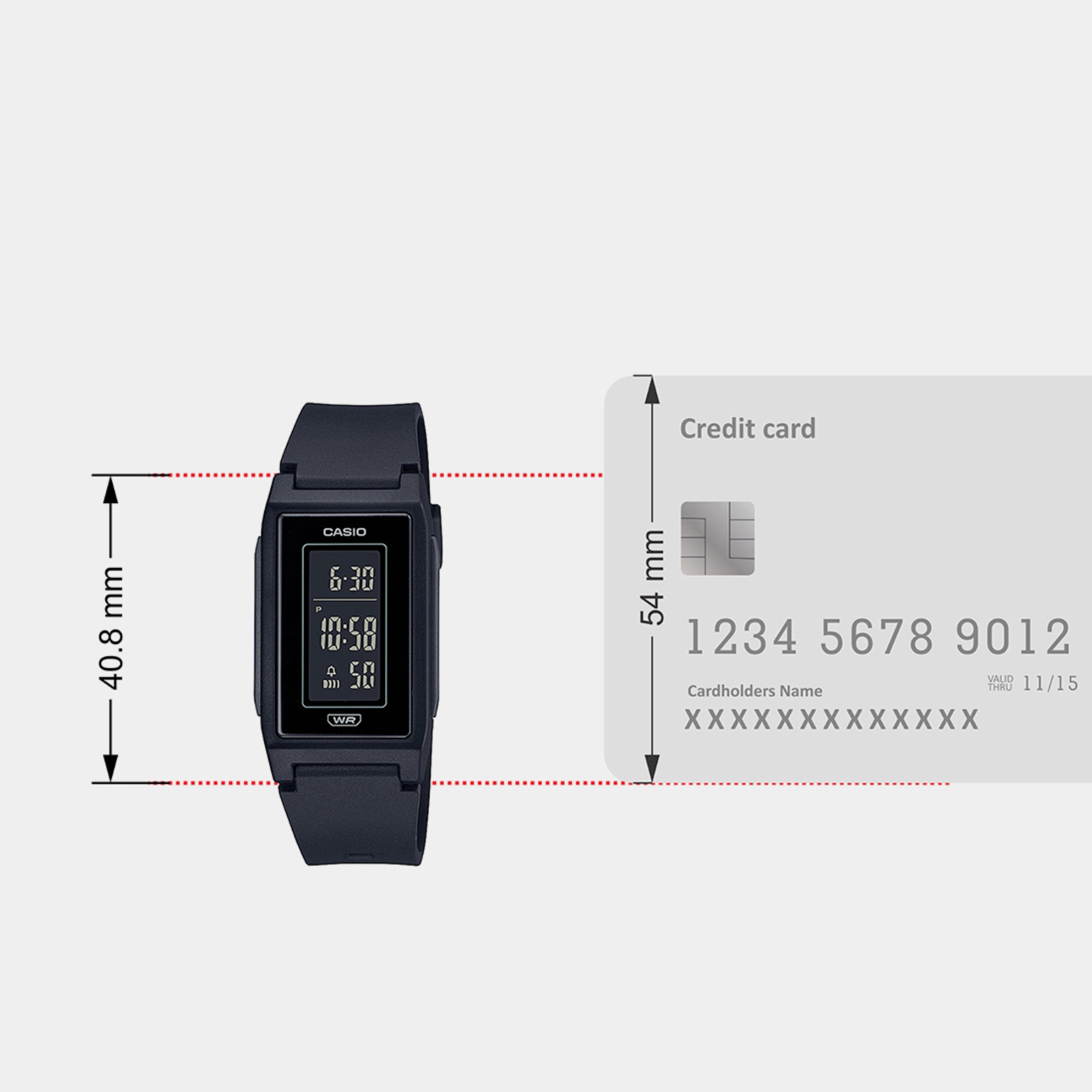 Casio Rectangular Quartz Digital Men watch