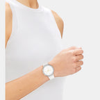 Energize Women Quartz White Dial Chronograph Silicone Watch 25200244