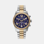 Michael Kors Round Blue Chronograph watch