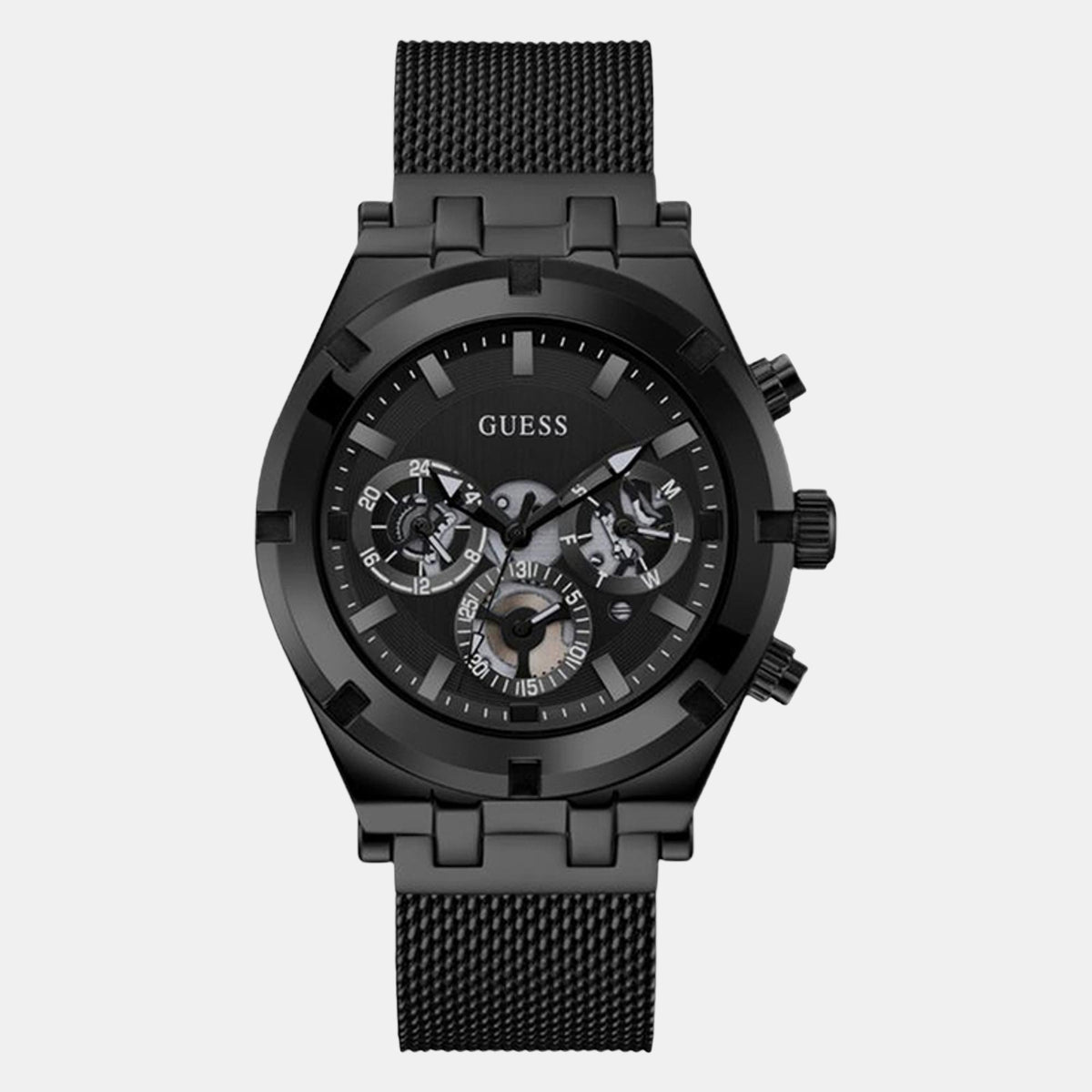 Gs Continental Men Quartz Black Dial Multi-Function Stainless Steel Watch Gw0582G3
