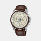 Casio Round Beige Chronograph watch