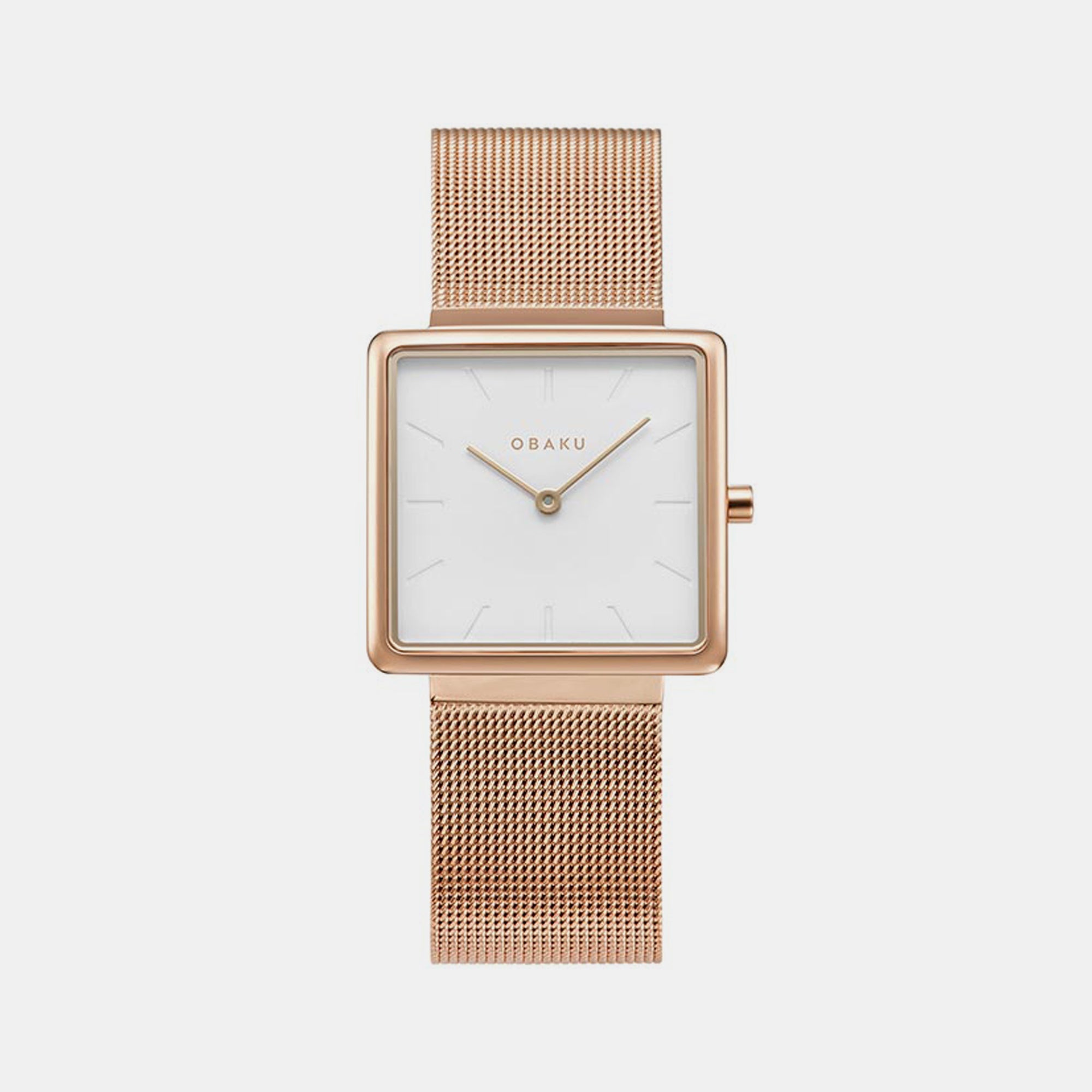 Obaku Square White Analog watch