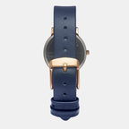 Fashion Women Quartz White Dial Analog Leather Watch TWEL15605
