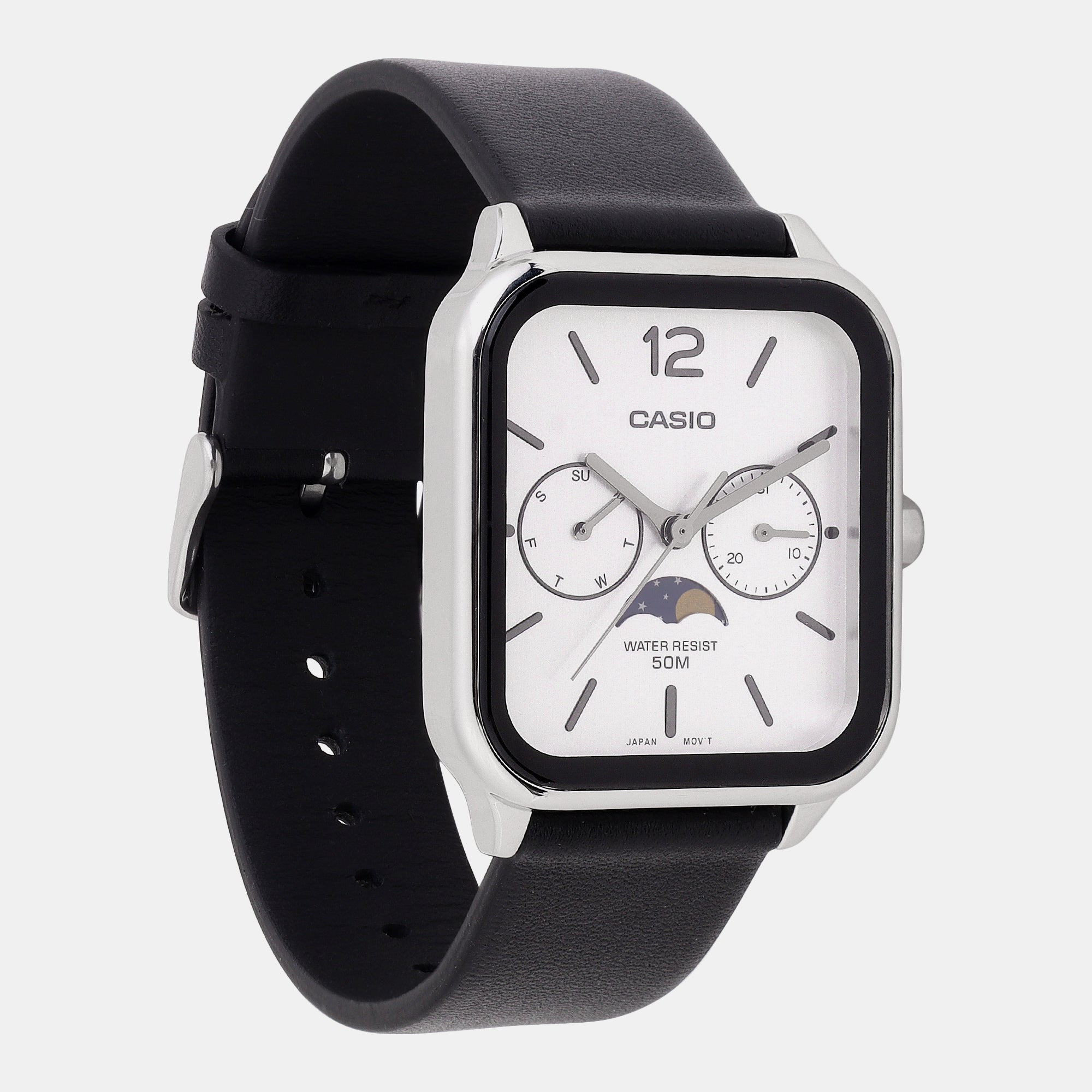 Casio Men Rectangular White watch