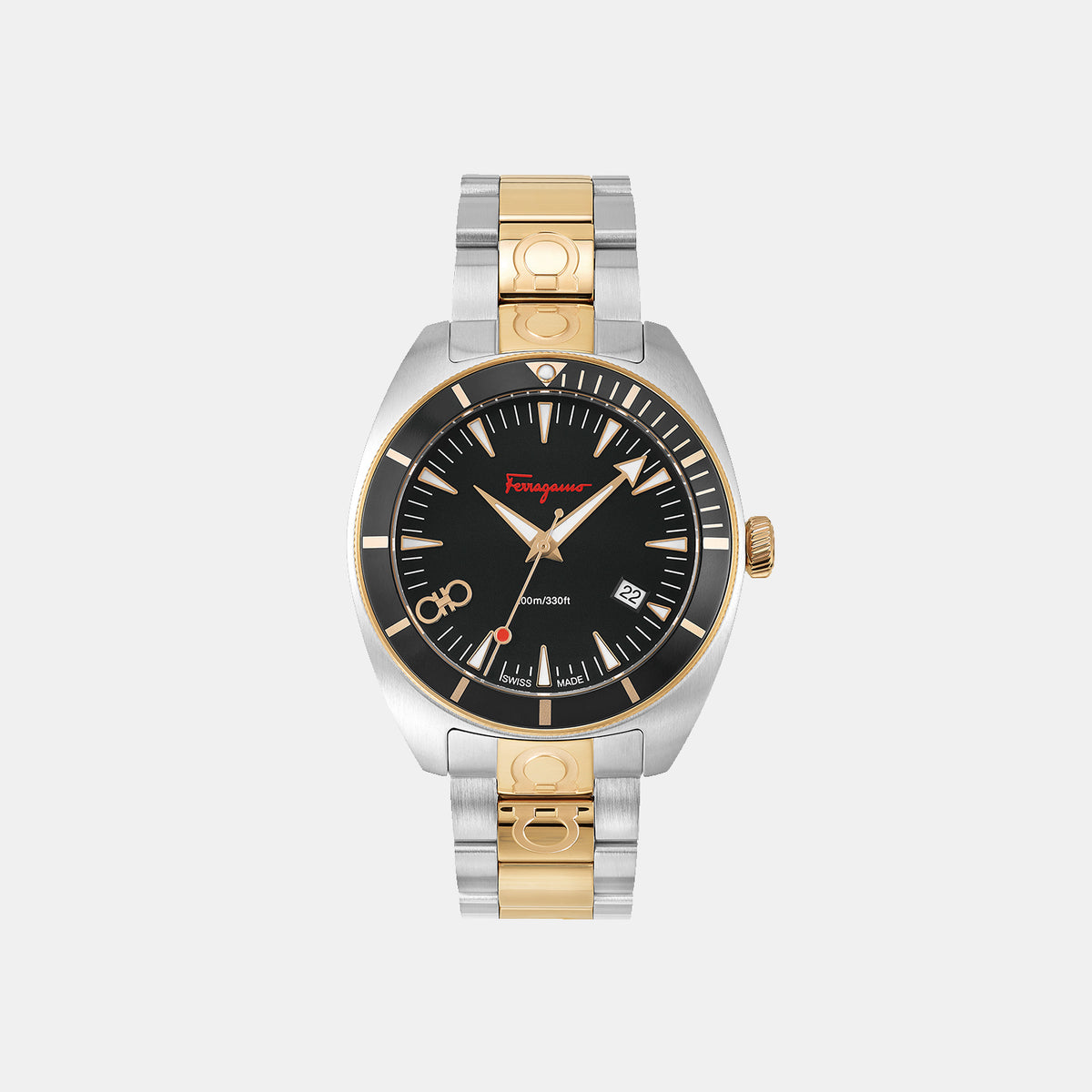 Ferragamo Round Black Analog watch