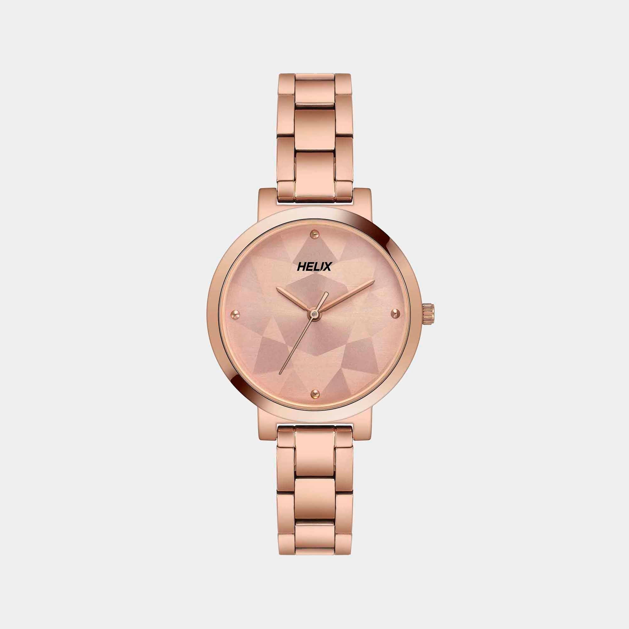 Helix Round Pink Analog watch