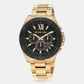 Male Black Chronograph Stainless Steel Watch MK8848