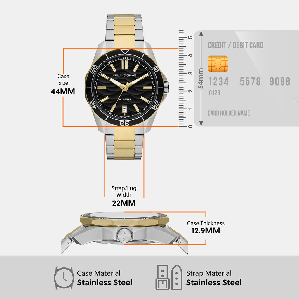 Armani Exchange 30 mm Two Tone Quartz watch