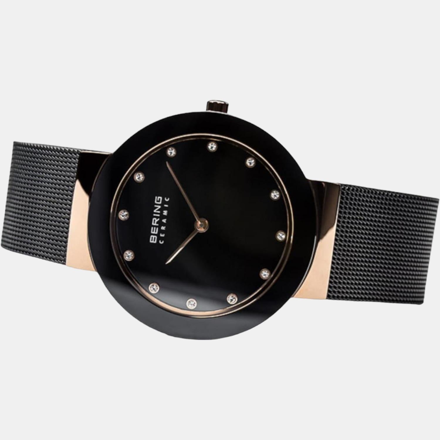 Female Black Analog Ceramic Watch 11435 166 Just In Time