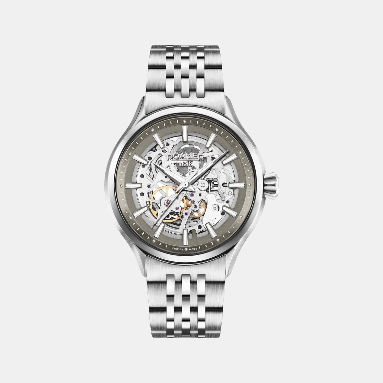 Silver hotsell skeleton watch