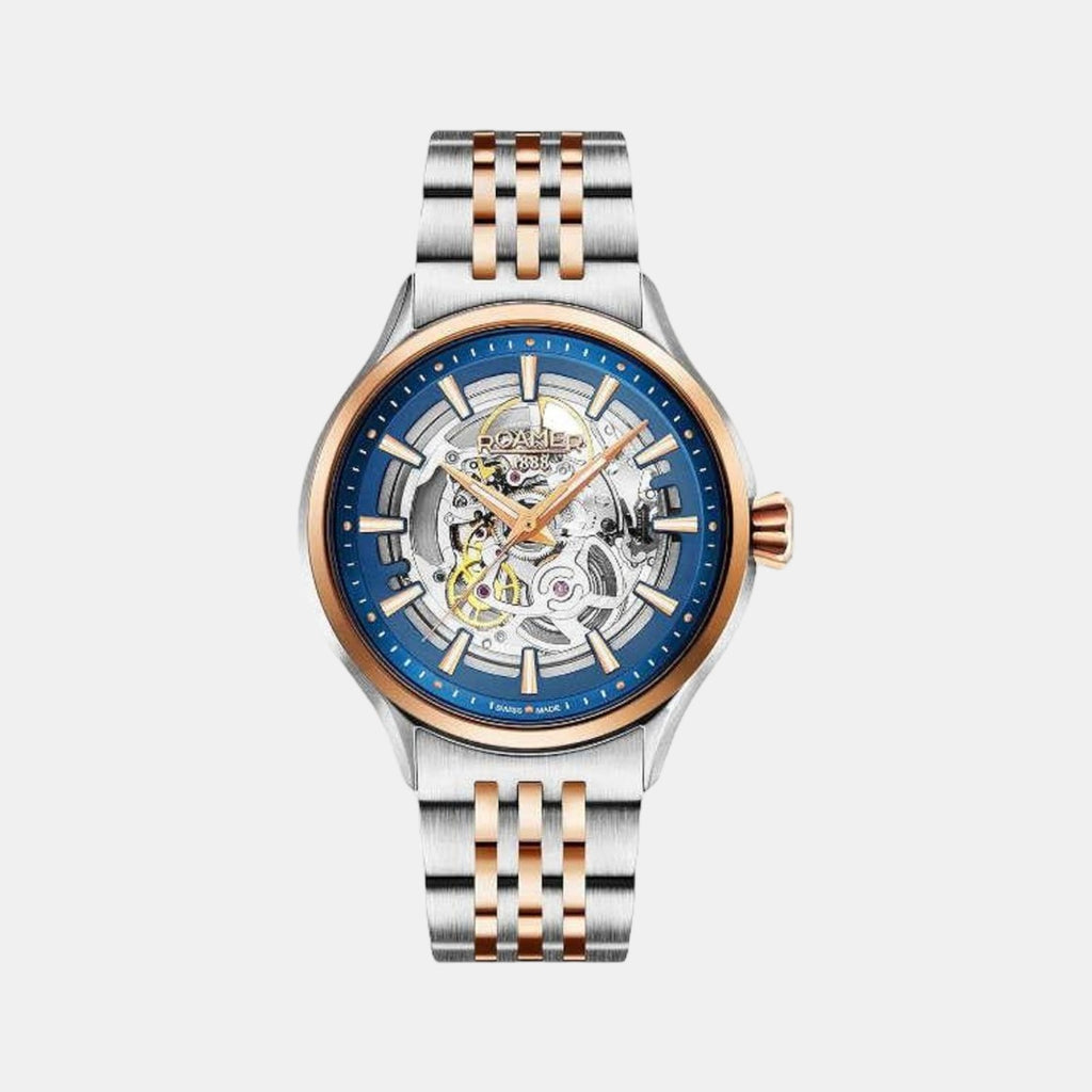 Competence Skeleton Male Analog Stainless Steel Automatic Watch 101663 47 45 10N